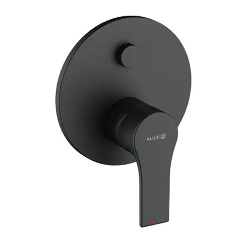 KLUDI ZENTA SL UP-Wafü-/Br.-EHM Push Set m. Funktionseinheit, für KLUDI SLIM.BOXX 88022, mattschwarz, 487593965, Artikel in Kategorie